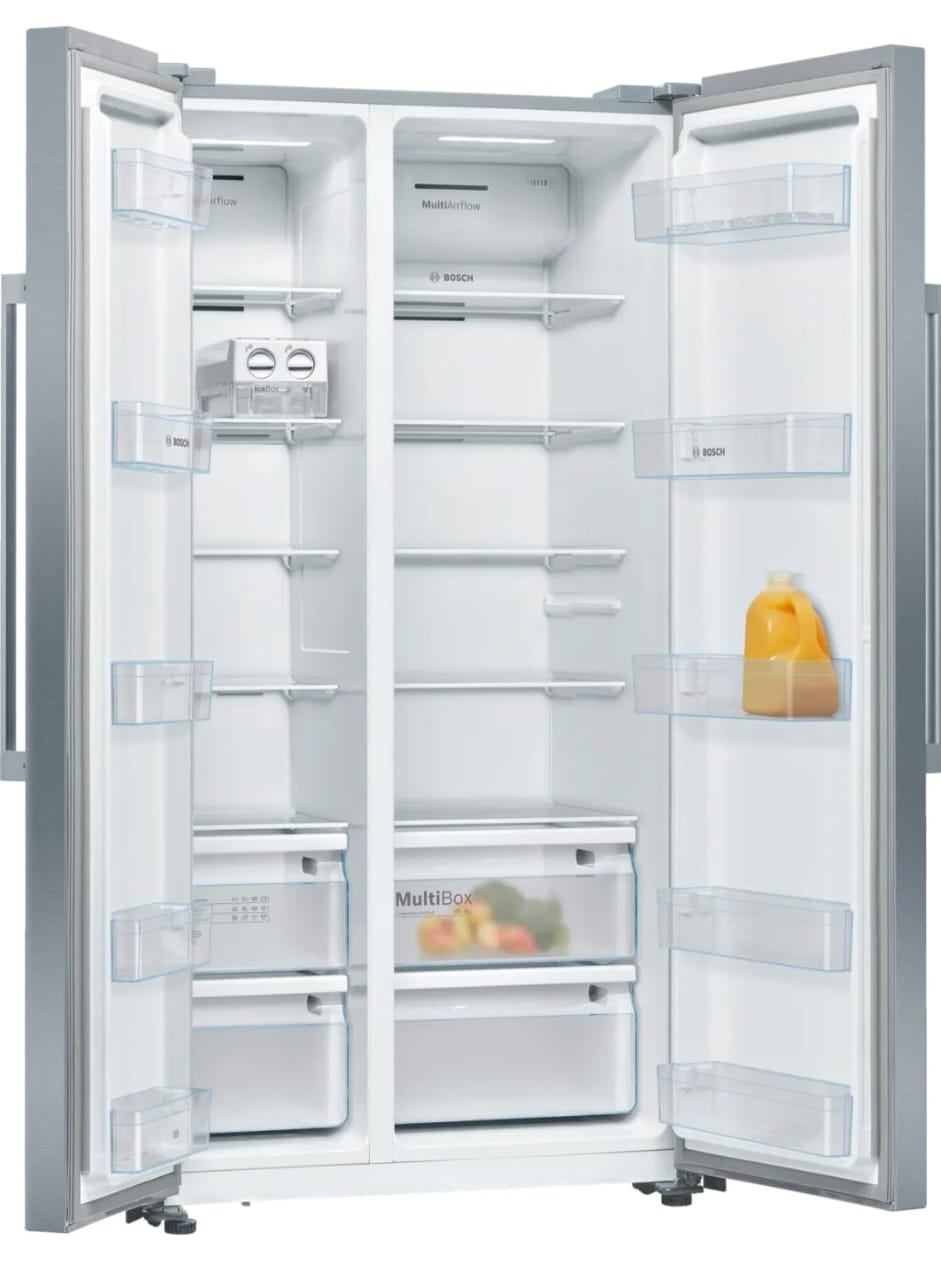 Bosch American side by side 178.7 x 90.8 cm Stainless steel look, Total No Frost Model : KAN93VL30M - Image 5