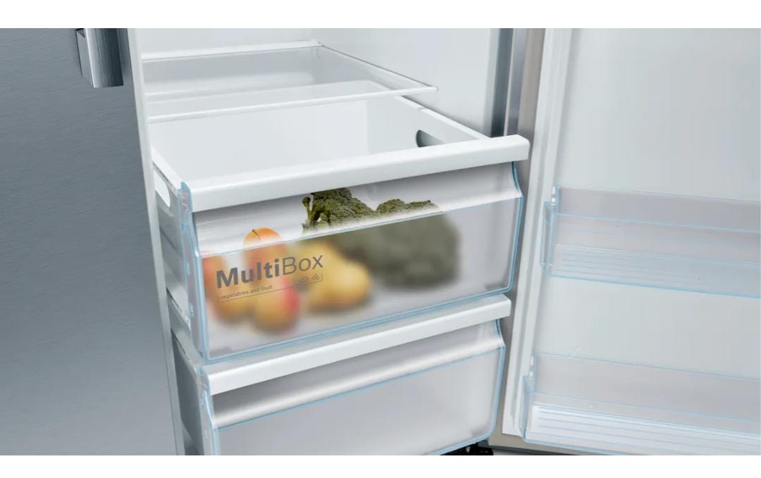 Bosch American side by side 178.7 x 90.8 cm Stainless steel look, Total No Frost Model : KAN93VL30M - Image 3
