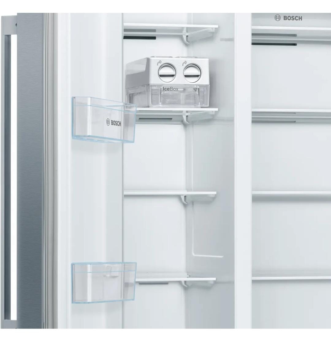 Bosch American side by side 178.7 x 90.8 cm Stainless steel look, Total No Frost Model : KAN93VL30M - Image 2