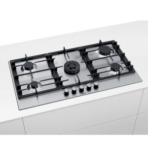 Bosch Series 6 gas hob 90 cm Stainless steel Model PCQ9B5O90M
