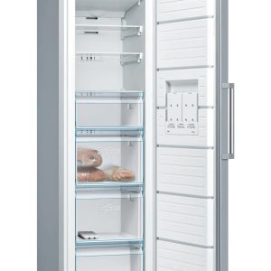 Bosch Series 4 free-standing freezer 186 x 60 cm Stainless steel look Model : GSN36VL3PG