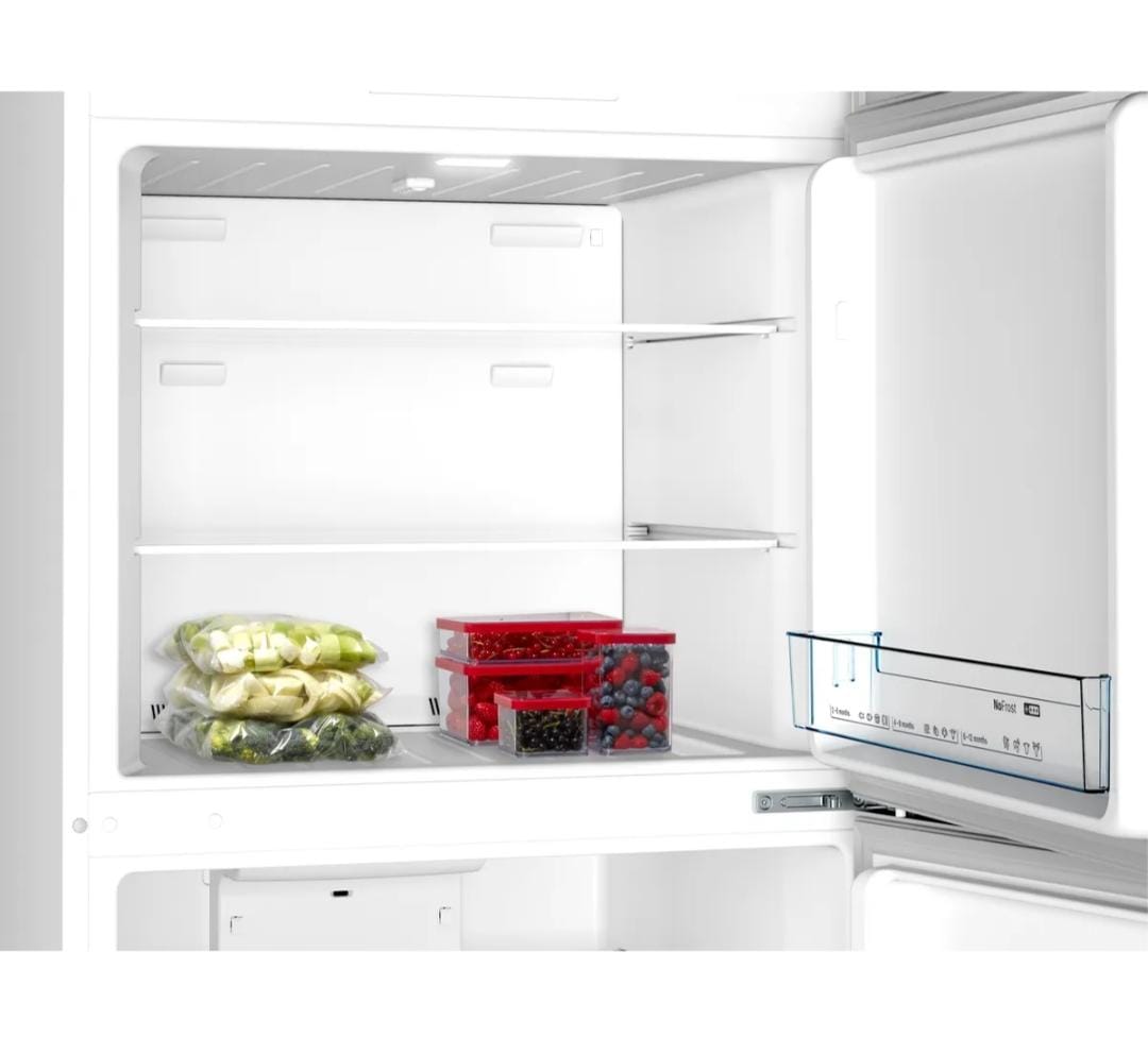 Bosch Series 4 free-standing fridge-freezer with freezer at top 186 x 70 cm Stainless steel look, Total No Frost Model : KDN55NLE0M - Image 6