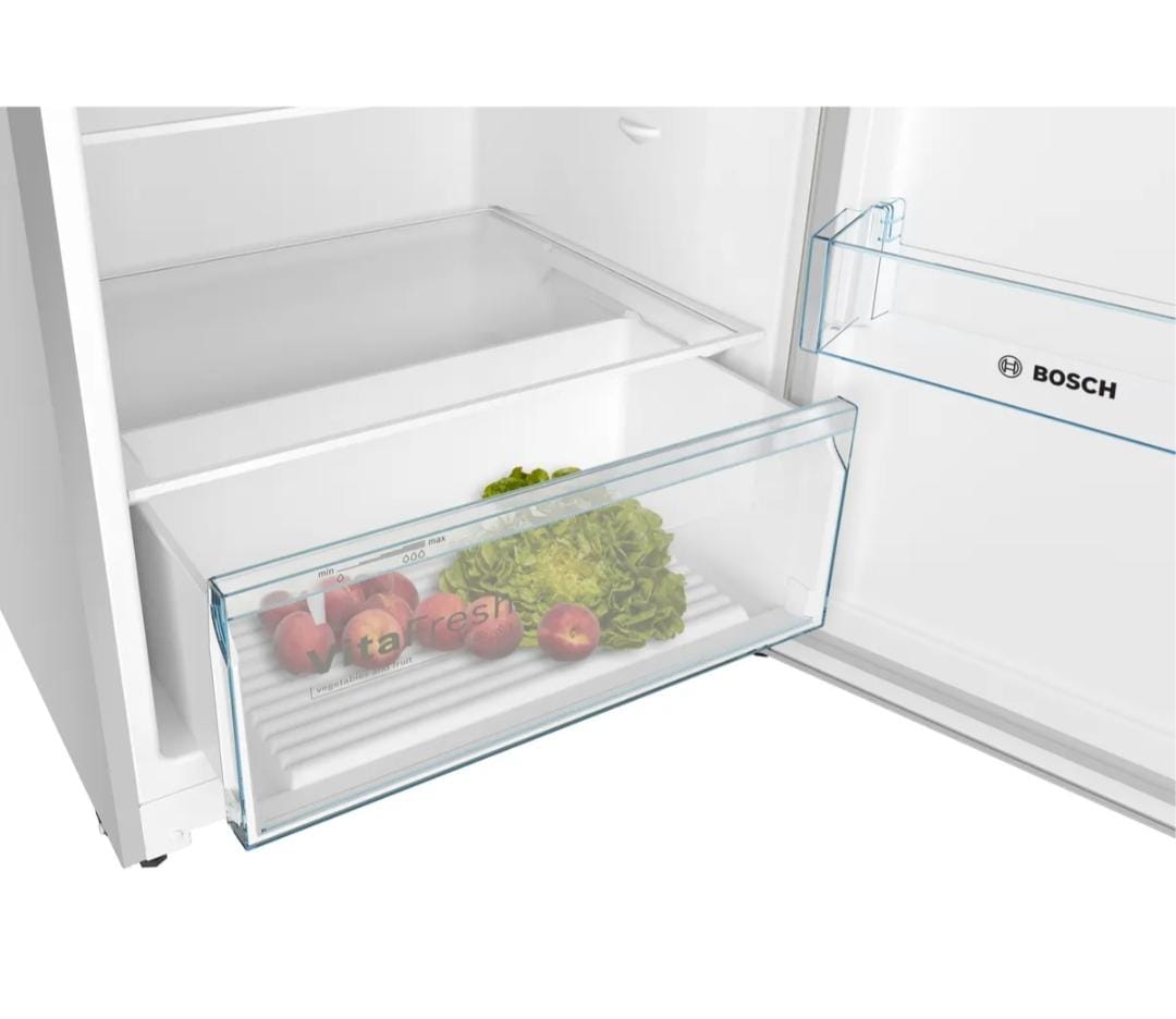 Bosch Series 4 free-standing fridge-freezer with freezer at top 186 x 70 cm Stainless steel look, Total No Frost Model : KDN55NLE0M - Image 5