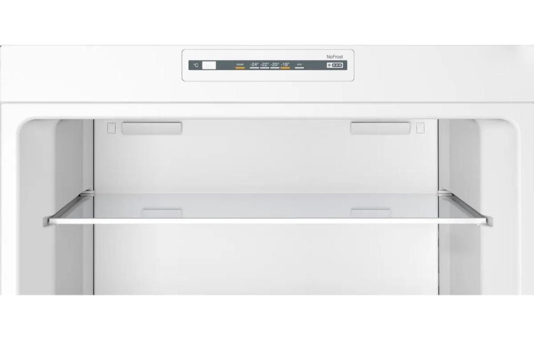 Bosch Series 4 free-standing fridge-freezer with freezer at top 186 x 70 cm Stainless steel look, Total No Frost Model : KDN55NLE0M - Image 4